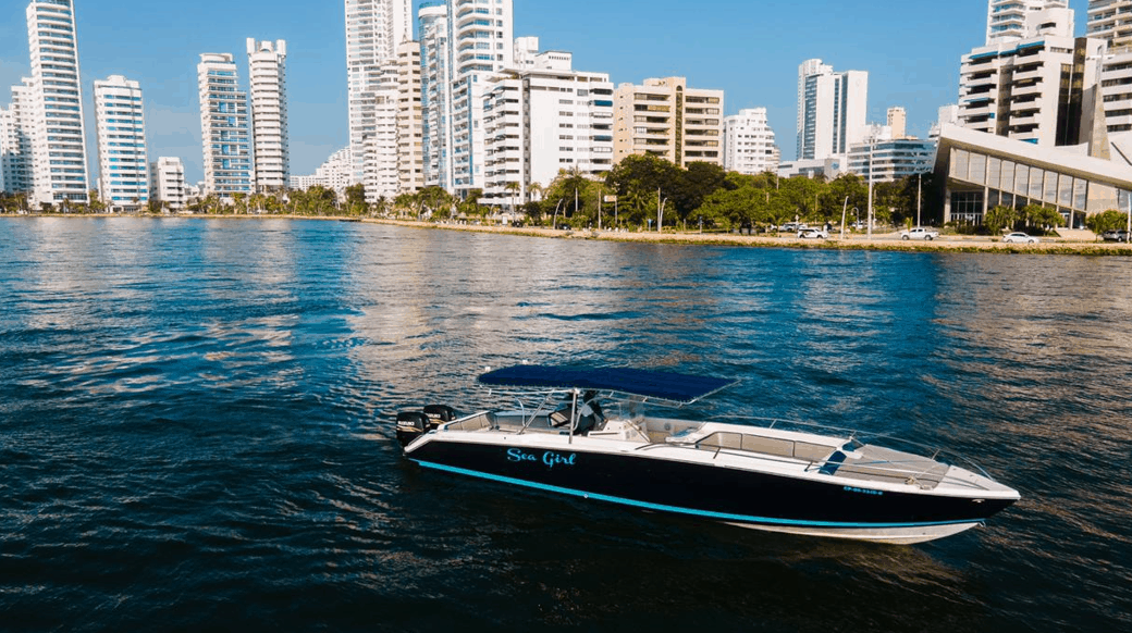 alquiler de lancha en cartagena - lancha sea girl